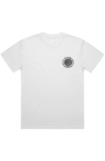 INTO THE WORLD White Oversized Tee