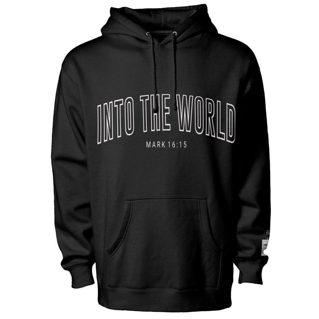 INTO THE WORLD pullover hoody