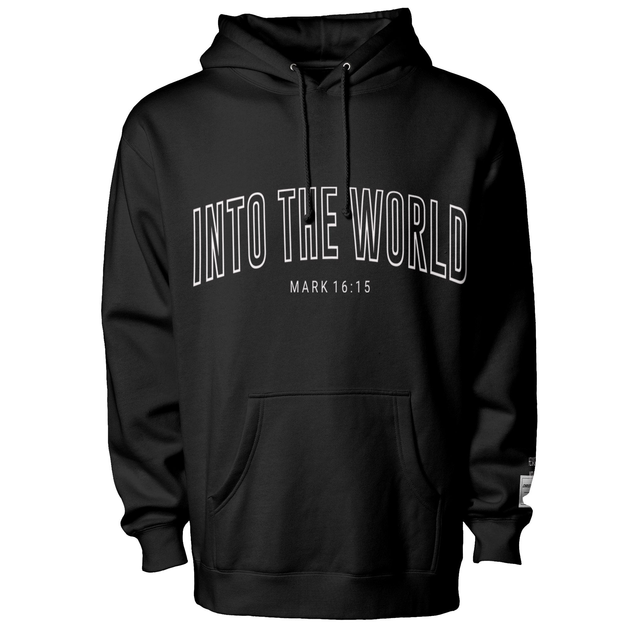 INTO THE WORLD pullover hoody