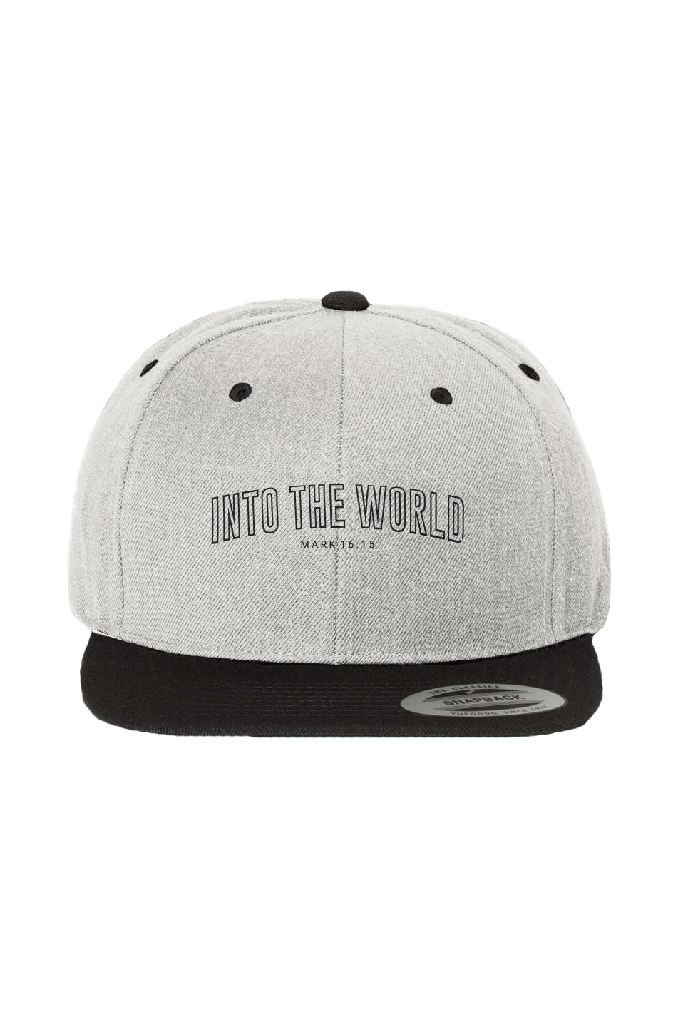 INTO THE WORLD STRUCTURED TWO-TONED SNAPBACK