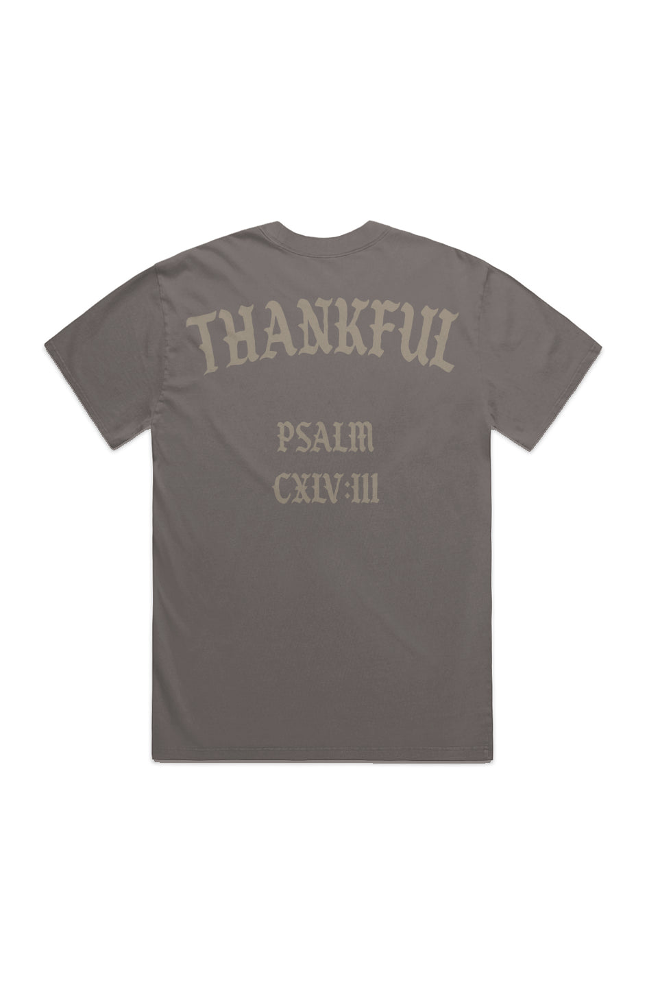 THANKFUL PSALM 145:3 HEAVY FADED TEE