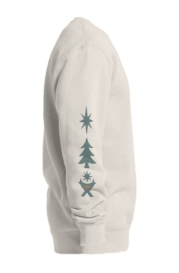 BORN THEN BORN AGAIN GREEN SWEATSHIRT