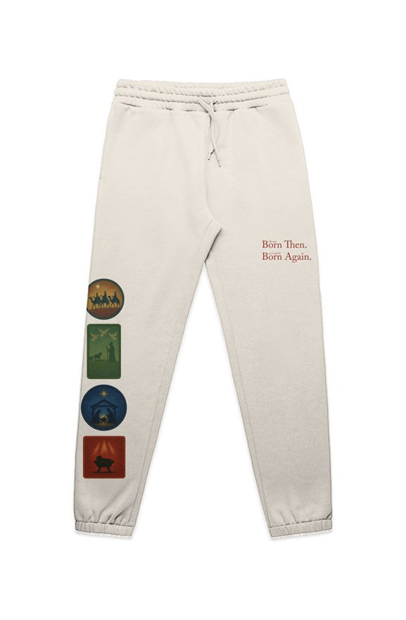 BORN THEN BORN AGAIN PATCHES SWEATPANTS 