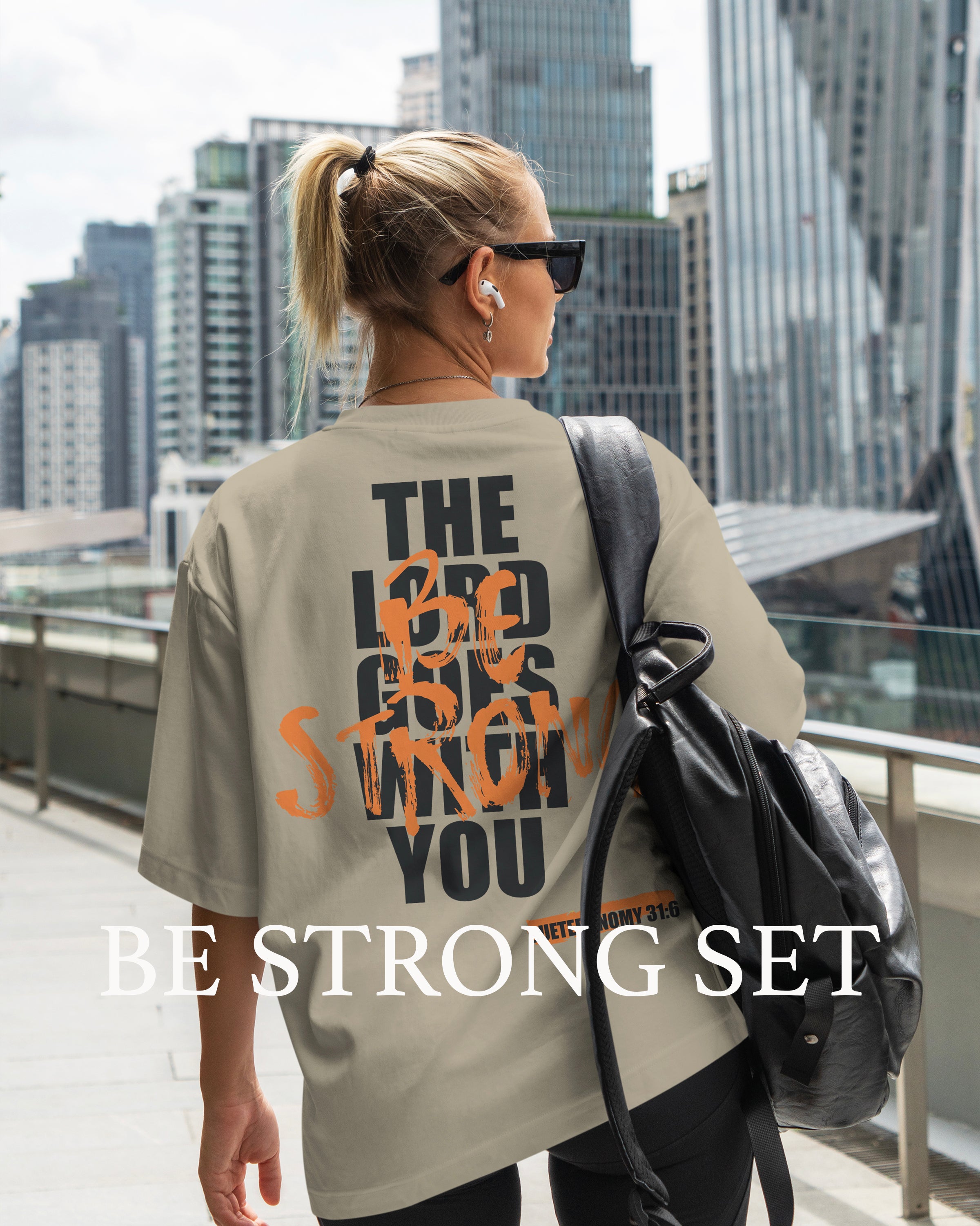 BE STRONG WHITE CAMO ATHLETIC CHRISTIAN MERCH STREETWEAR GYM DUFFLE BAG