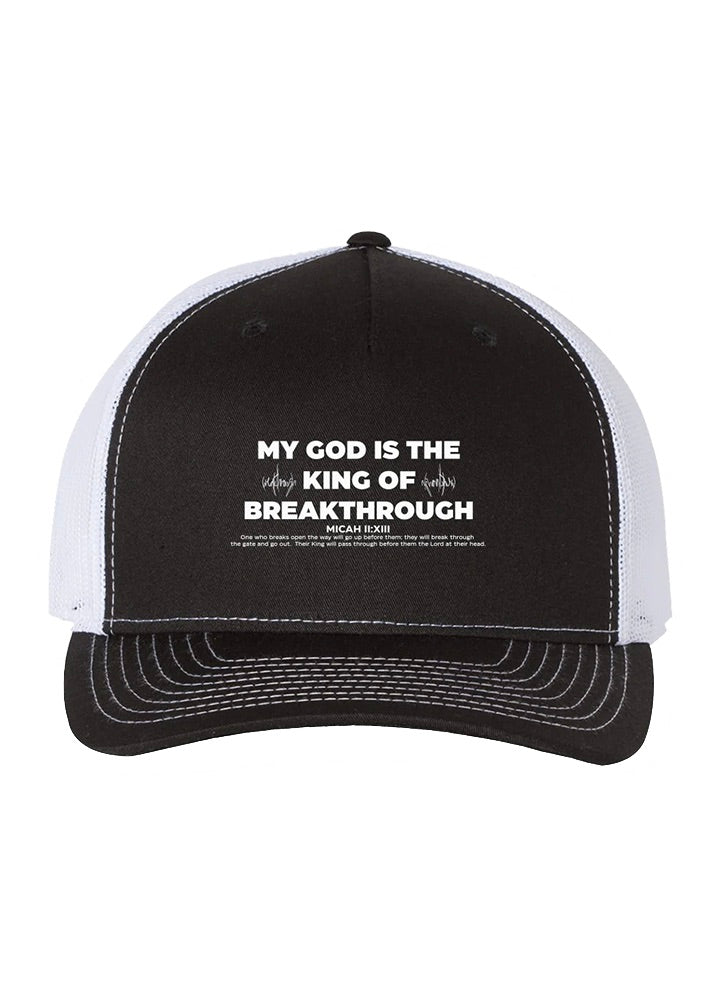 GOD OF BREAKTHROUGH TRUCKER CHRISTIAN STREETWEAR HAT