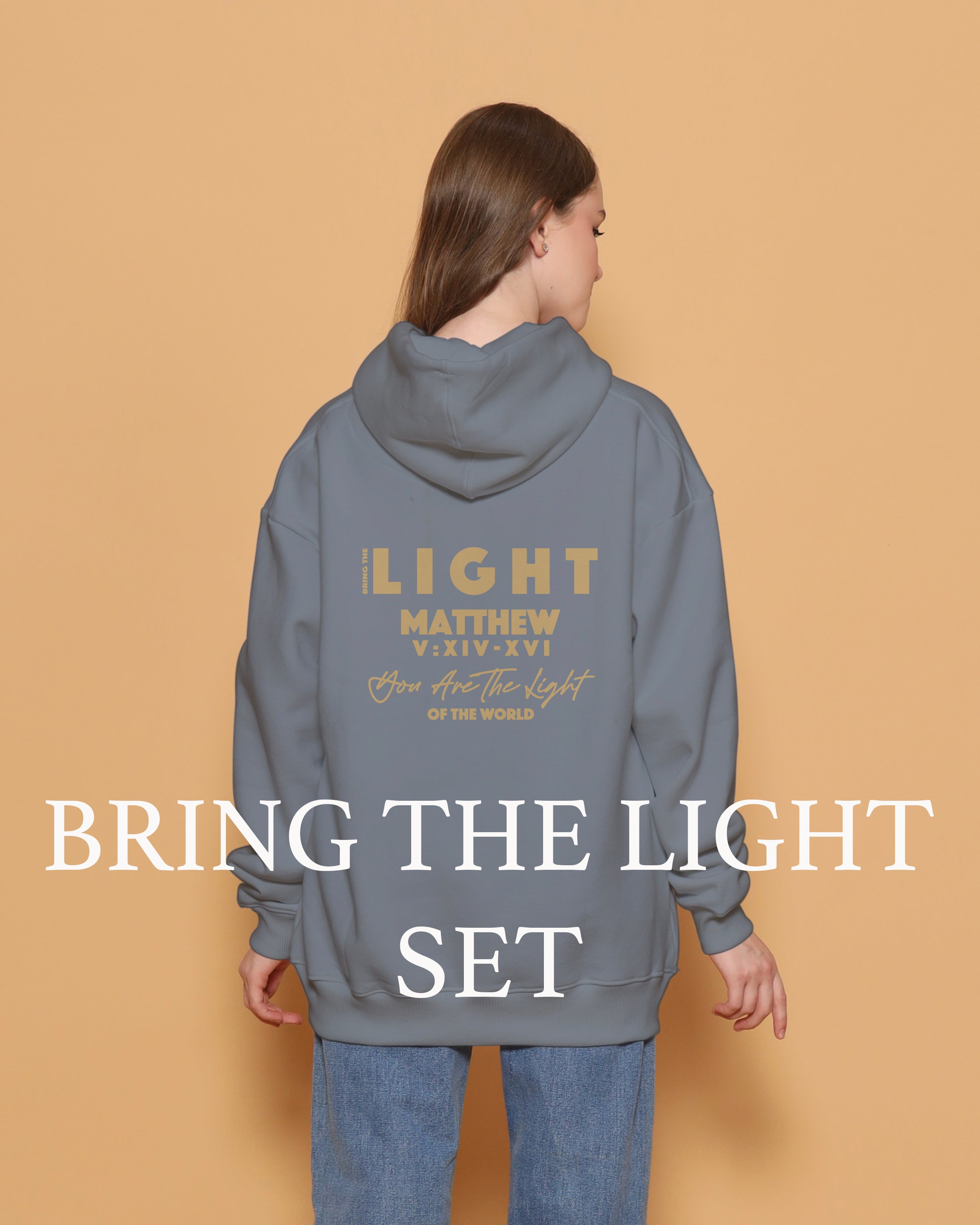 BRING THE LIGHT BLACK PULLOVER CHRISTIAN STREETWEAR SWEATSHIRT HOODIE