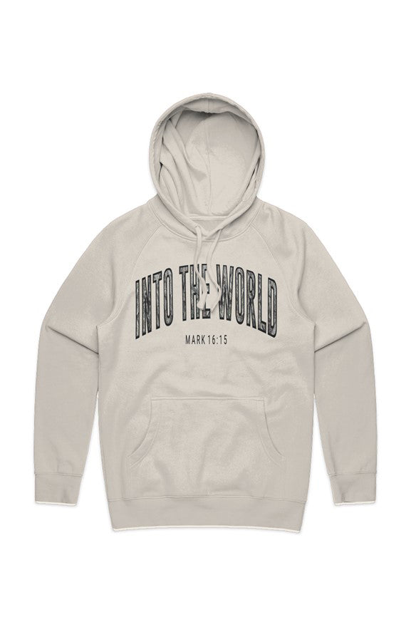 INTO THE WORLD CAMO HOODIE